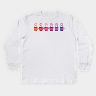 Espresso Cup Set Kids Long Sleeve T-Shirt